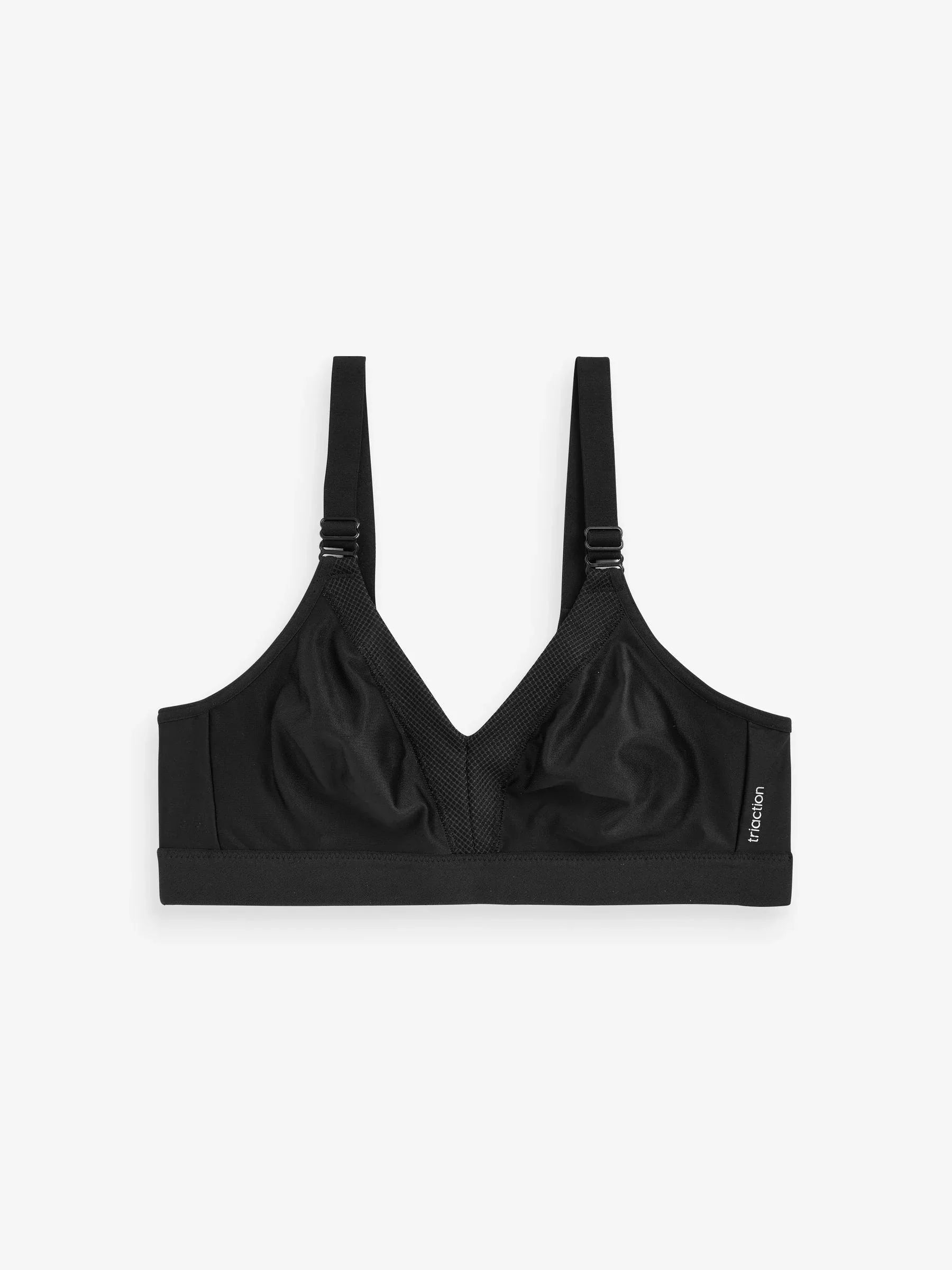 Triumph Triaction Wellness Non-Wired Black Sports Bra: High Support, Adjustable Comfort - Gomix Brands Outlet