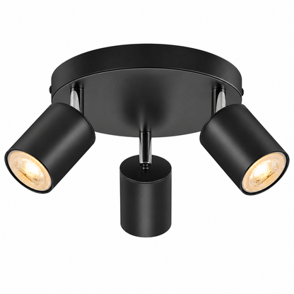 Schiele 3-Bulb Round GU10 Ceiling Spotlight