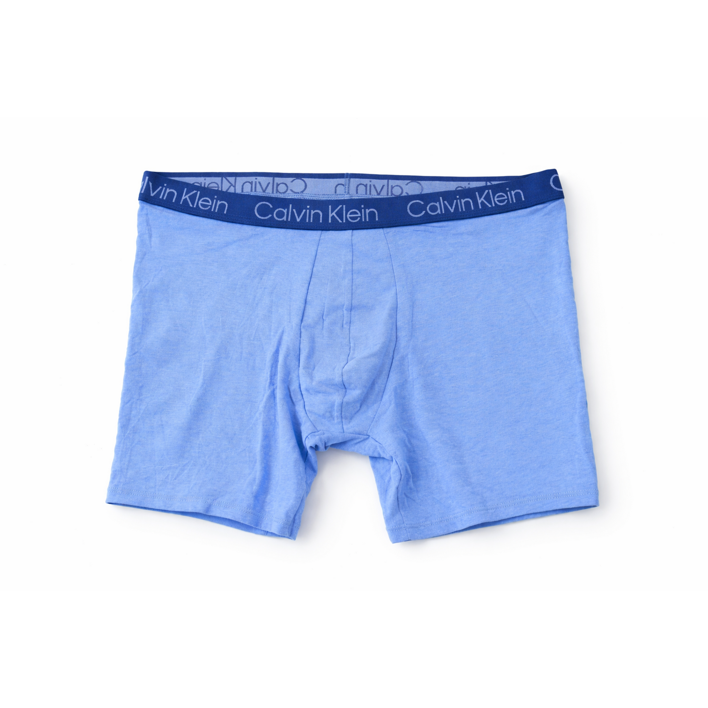 Calvin Klein Cotton Classics 3-Pack Boxer Briefs for Men ,2 Black 1 Light Blue.