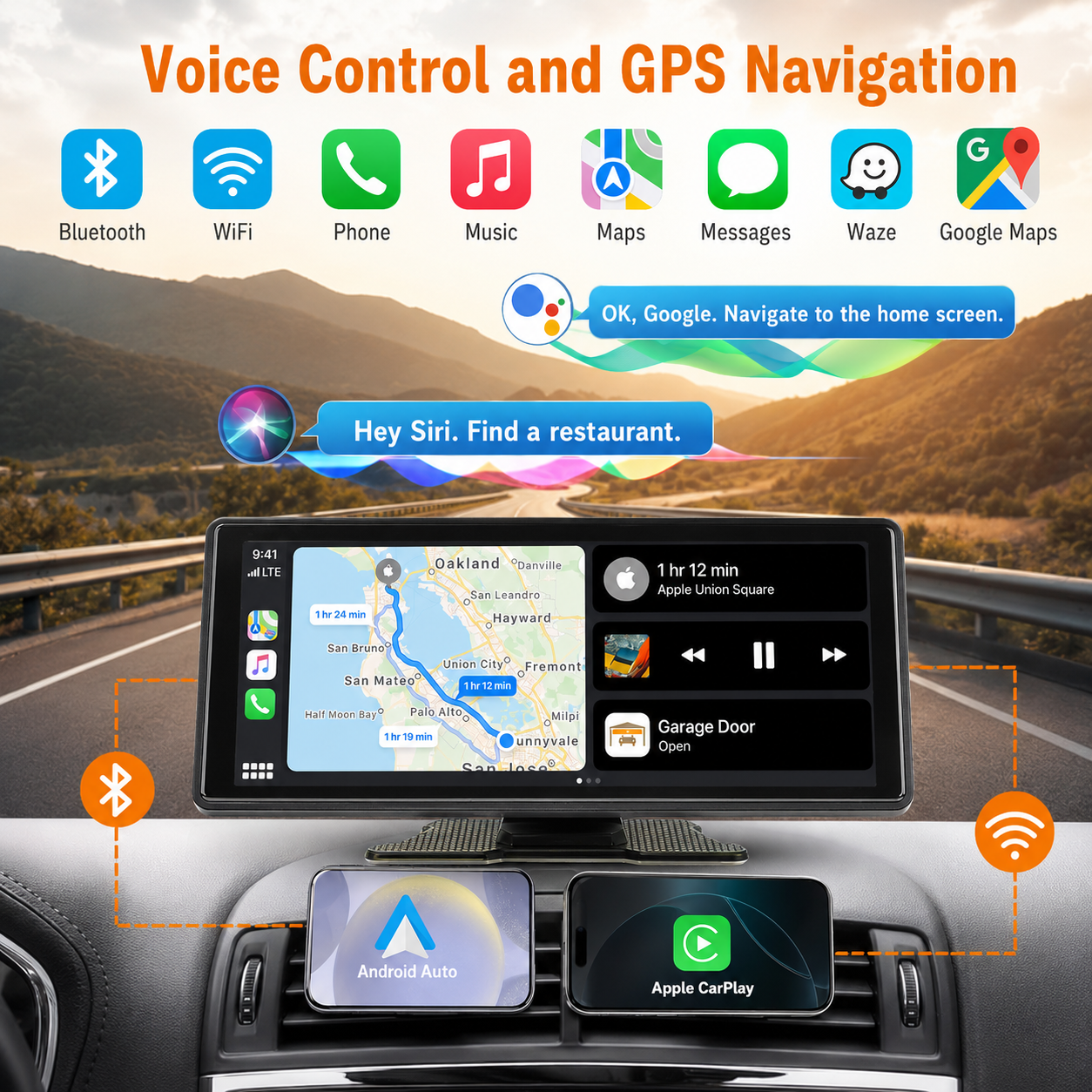 Pashlysh S5 Wireless Portable Car Display 10.26 Inch