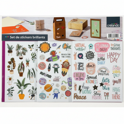 Crelando Stickers Set for Kids – 6 Themes