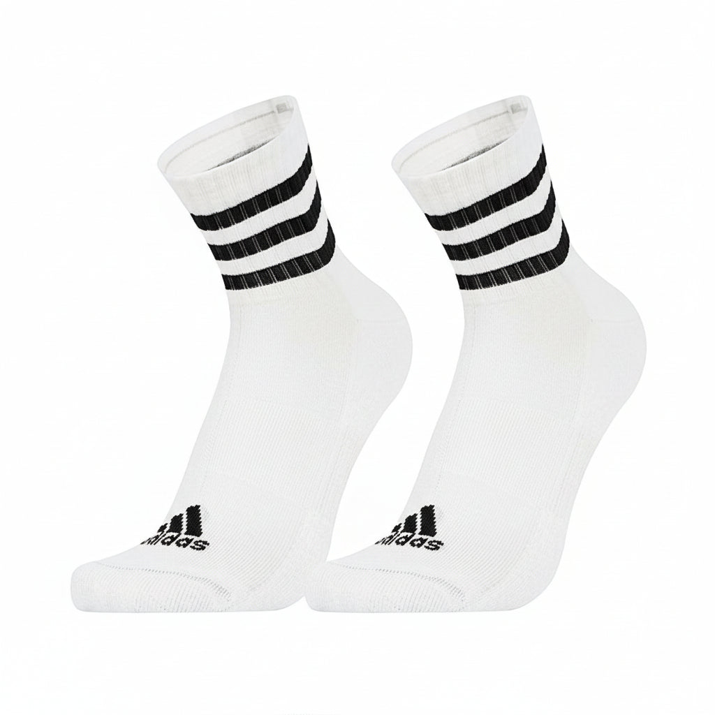 Adidas Unisex White Socks – 3 Pack Premium Comfort