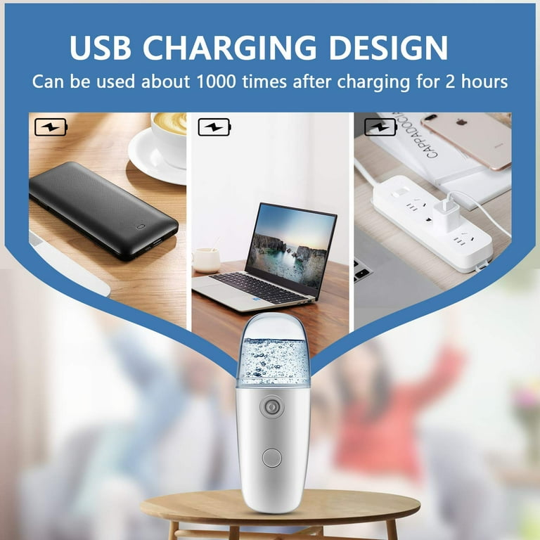 Electric Fine Mist Spray Bottle – Portable Refillable Mini