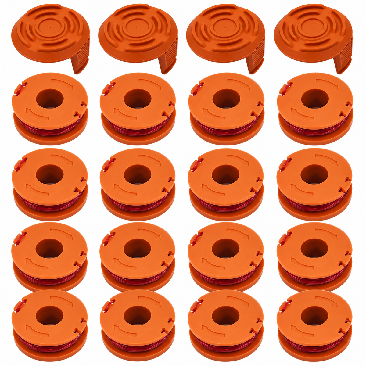 Replacement Trimmer Spools 3m 1.65mm for Worx WA0004 WA0010, 20Pack