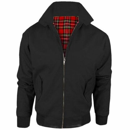Men's Classic Retro 1970s Harrington Bomber Jacket - Mod Scooter Style Coat
