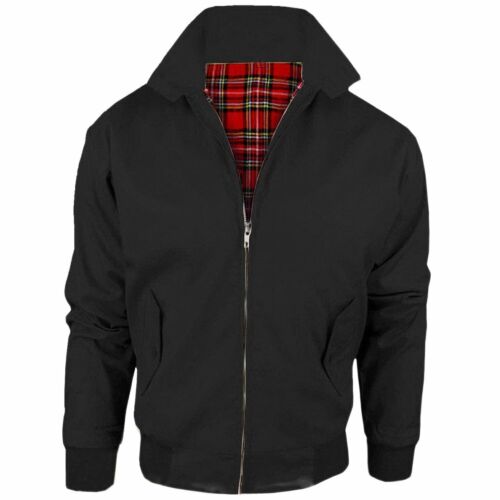 Men's Classic Retro 1970s Harrington Bomber Jacket - Mod Scooter Style Coat