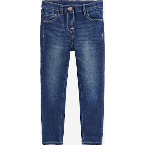 Next Kids' Blue Denim Skinny Fit Jeans - Comfortable Stretch Everyday Wear