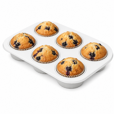 Zenker 6 Cup Muffin Pan Baking Tray Steel Non-Stick