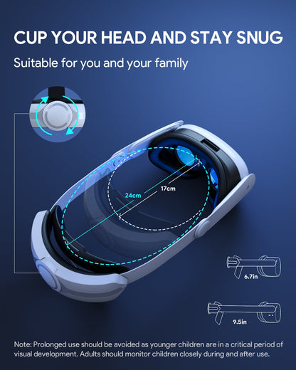 AUBIKA 8000mAh Fast-Charging Head Strap for Meta Quest 3