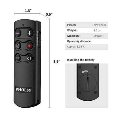 PHOLSY RMT-P1BT Bluetooth Camera Remote for Sony Cameras