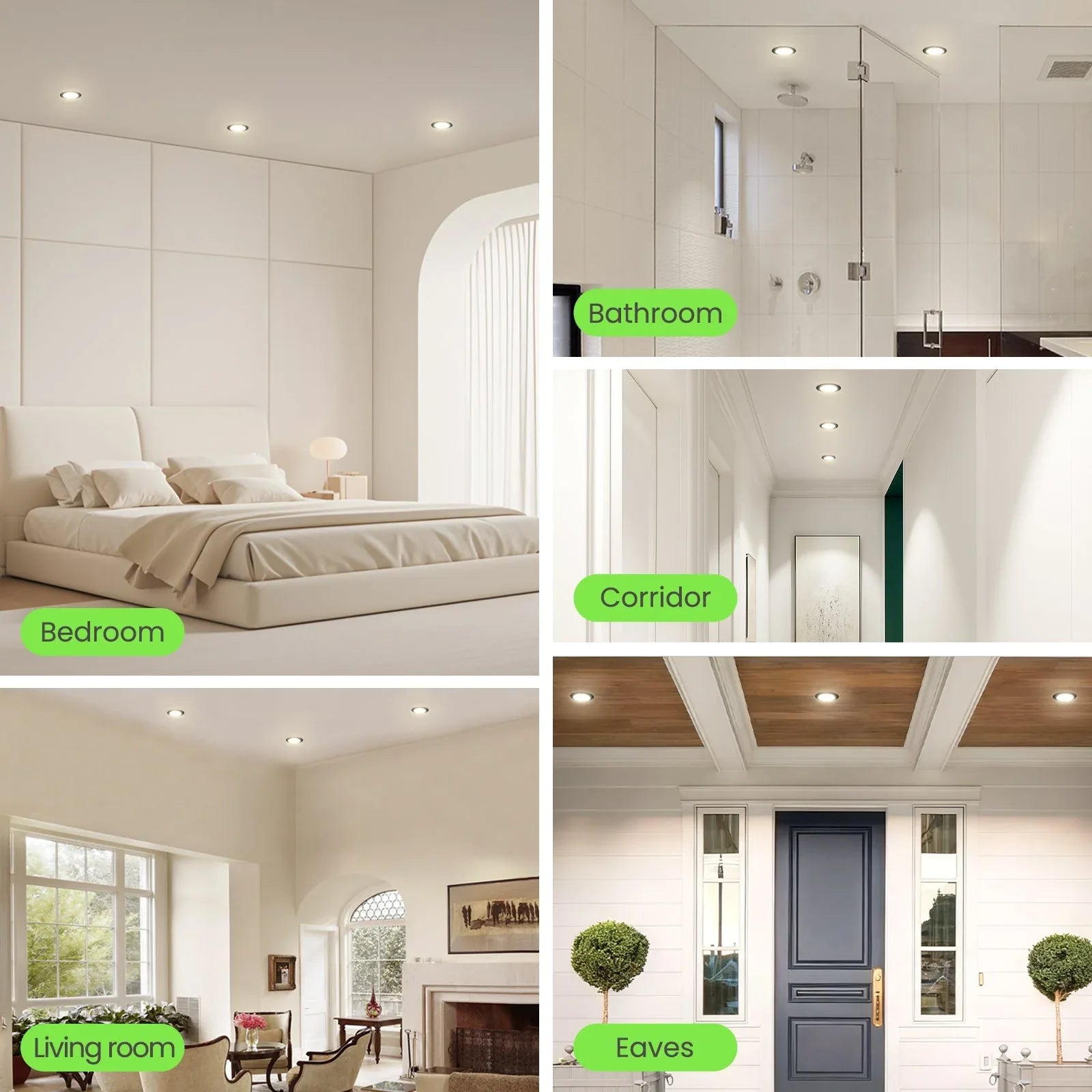7W Black IP44 Dimmable LED Downlight Ultra Slim 6-Pack Black - Gomix Brands Outlet