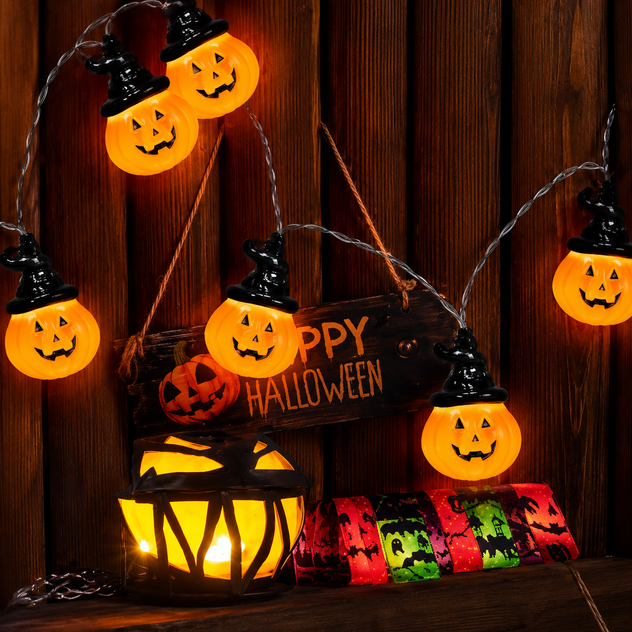 HalloweenLeds  Pumpkin String Lights Waterproof