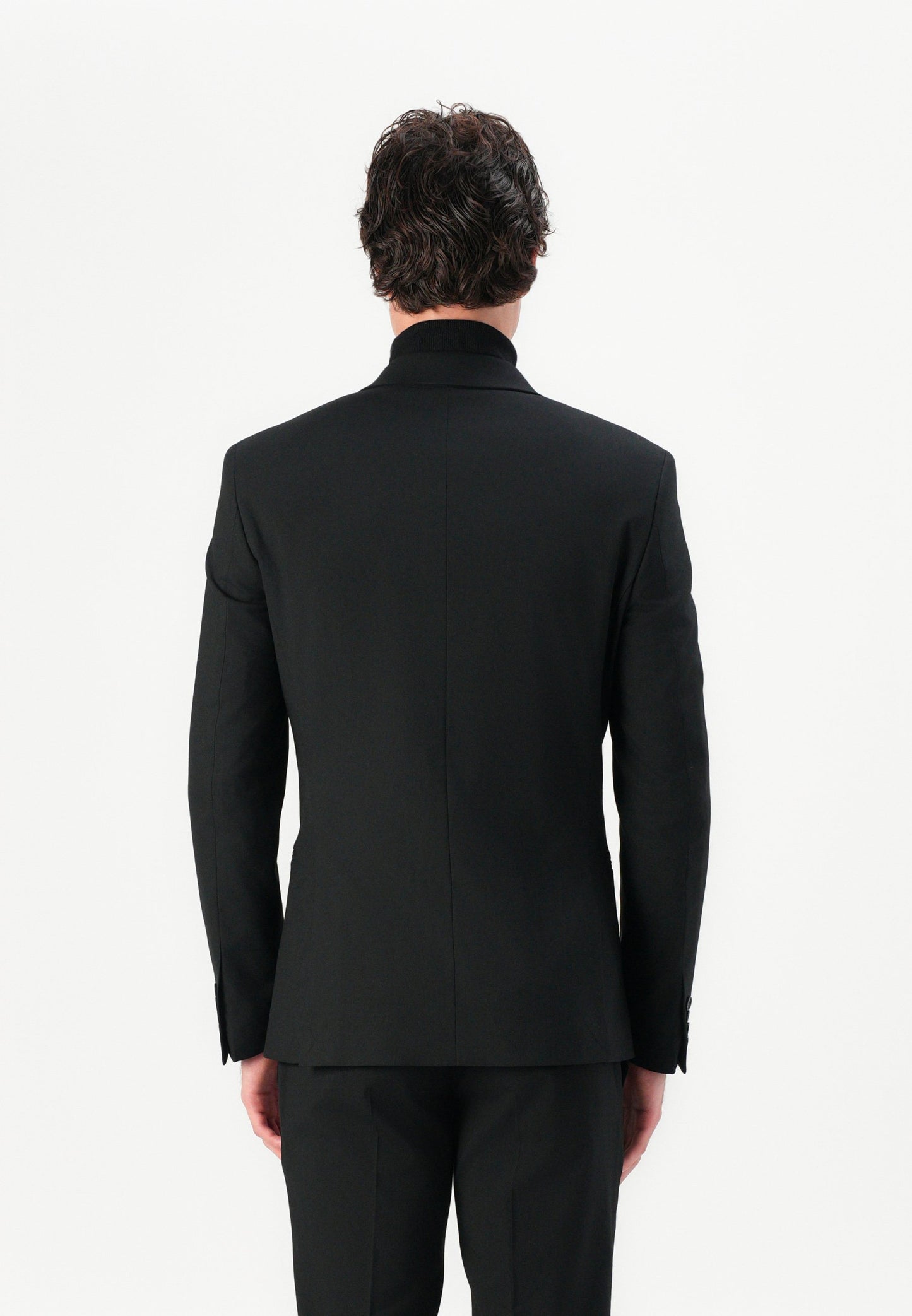 Elegant Isaac Dewhirst Soloman Slim Fit Black Two-Button Suit Jacket