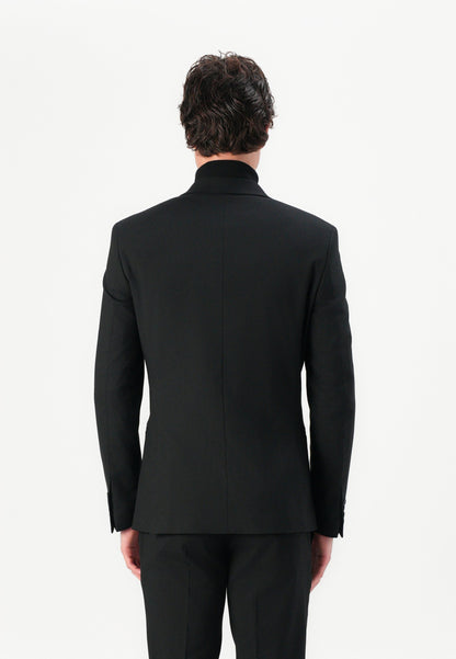 Elegant Isaac Dewhirst Soloman Slim Fit Black Two-Button Suit Jacket