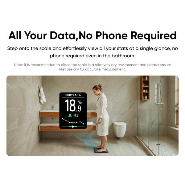 eufy Smart Scale C20: Accurate 16 Body Metrics, Large Display, Bluetooth