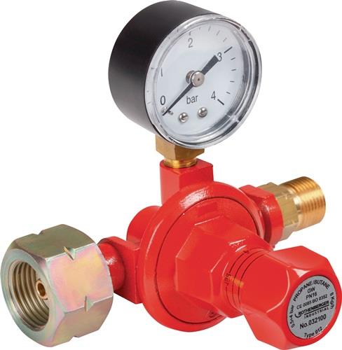 ROTHENBERGER INDUSTRIAL Propane Gas Pressure Regulator, 0.5-4 Bar, G 3/8" LH