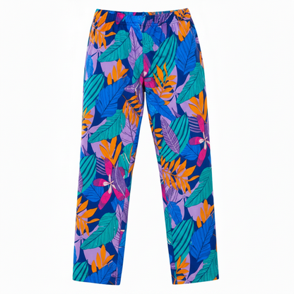 Gerard Joling Tropical Print Cotton Pants – 100% Cotton