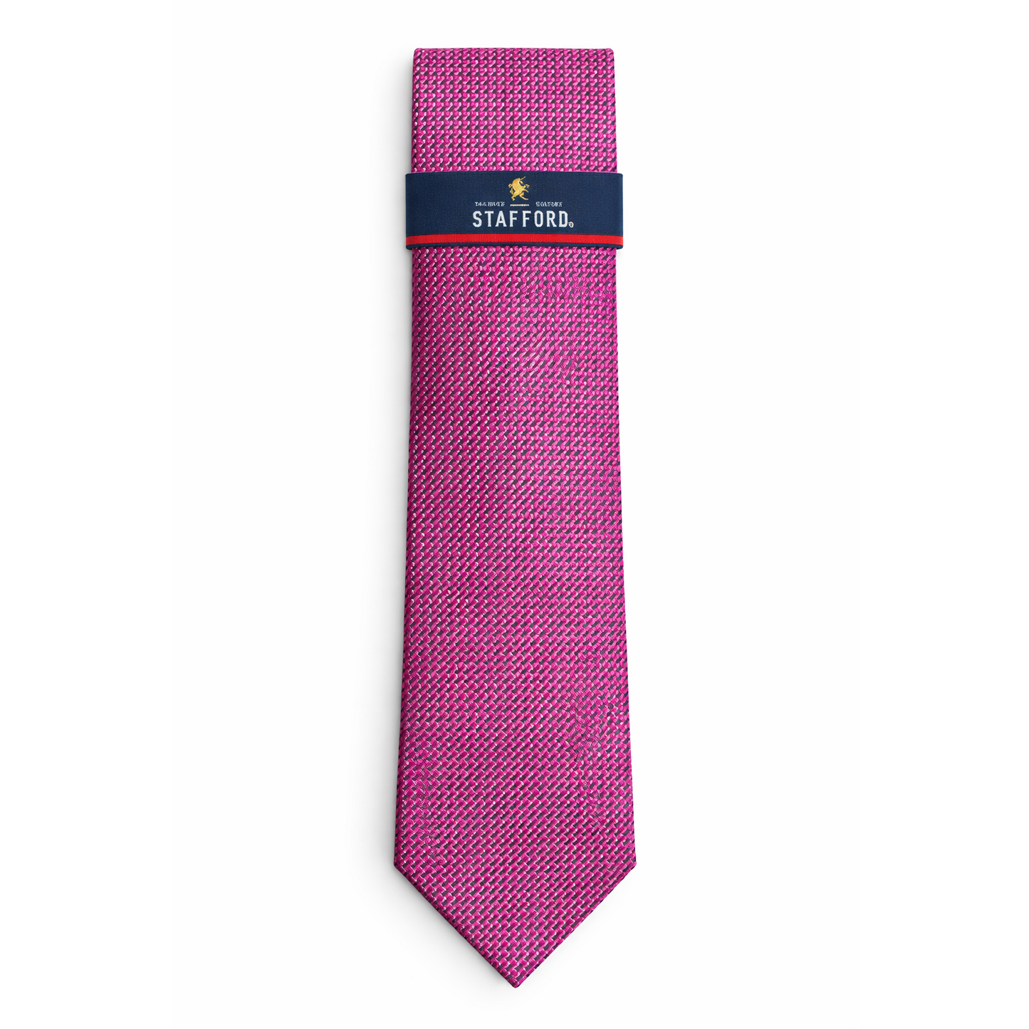 Stafford Men's Pink Tie with Micro-dot Pattern Extra Long