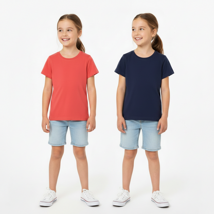 pepperts 2Pcs T-shirt for Girls