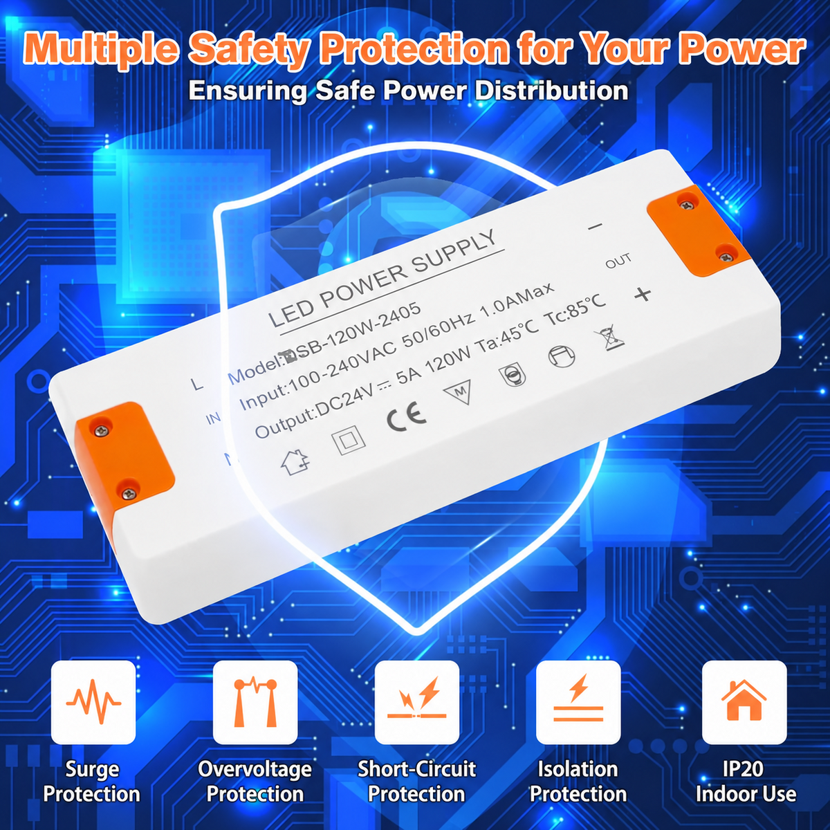 ZAKVOP 24V LED Driver Power Supply Transformer