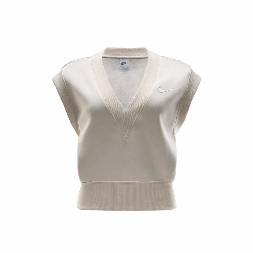 Nike Women's Phoenix Fleece V-Neck Sleeveless Cropped Top