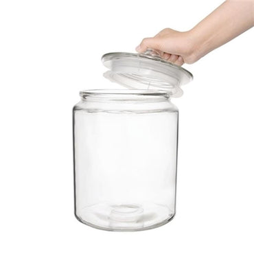 Olympia 6.35 Litre Clear Glass Biscotti Jar with Airtight Lid