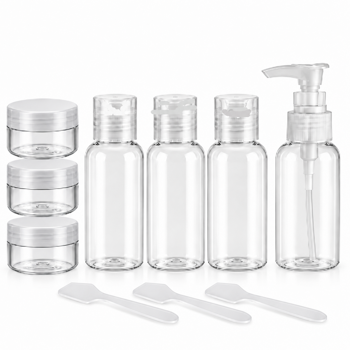 TOPMOVE Travel Toiletries 9-Piece Set