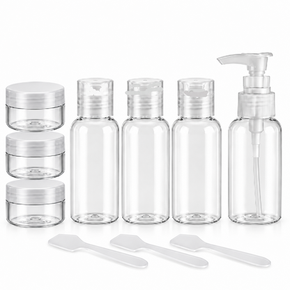 TOPMOVE Travel Toiletries 9-Piece Set