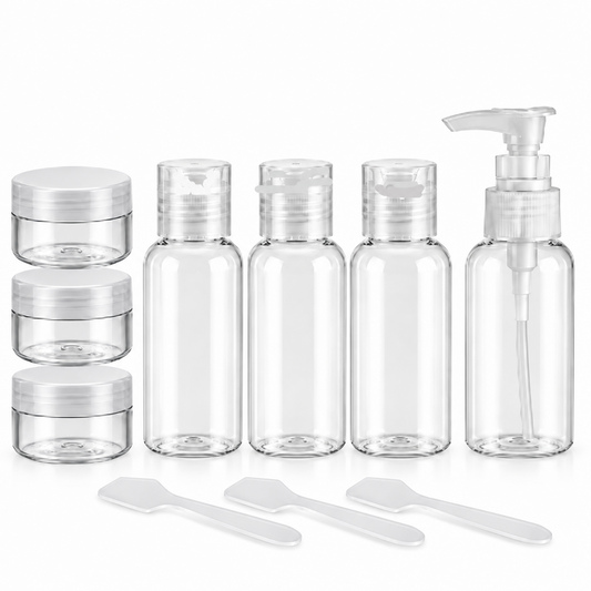 TOPMOVE Travel Toiletries 9-Piece Set