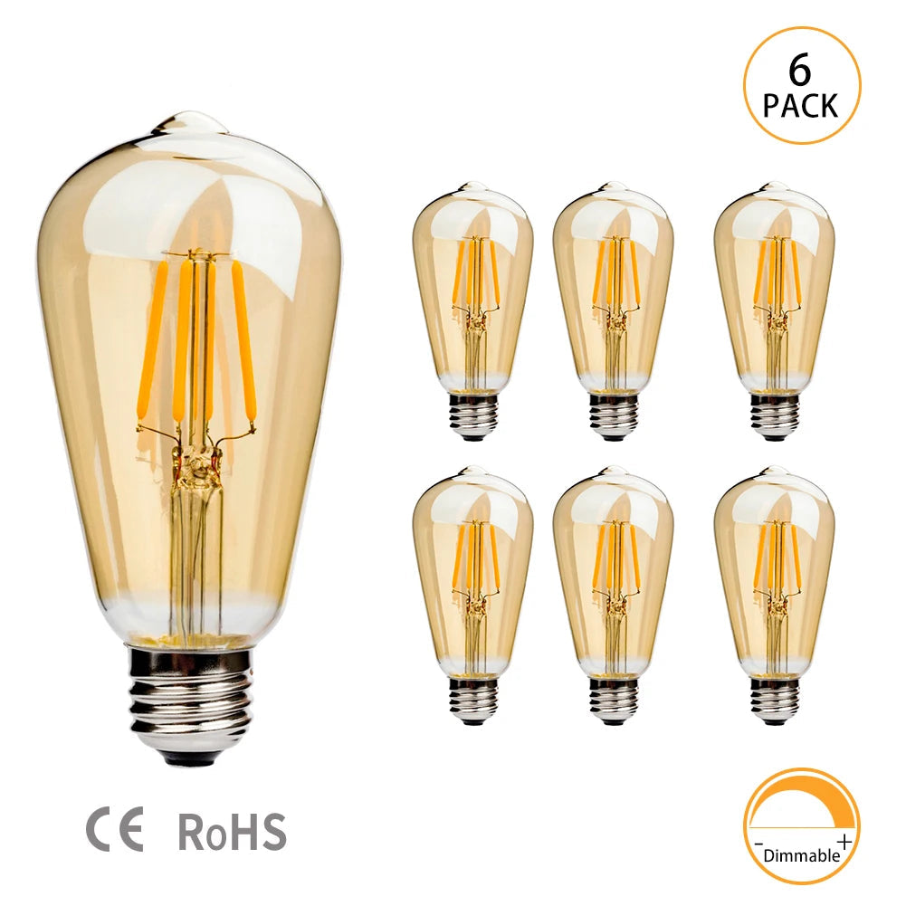 https://ae01.alicdn.com/kf/Ac2d7874775b245708f4275a0c901cb01O/6pcs-ST64-Dimmable-LED-Filament-Light-Bulb-E27-220V-6W-2200K-Amber-Glass-Vintage-Edison-Led.jpg