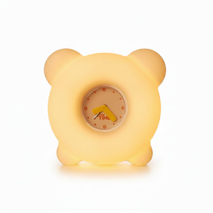 UNEEDE Alarm Clock Night Light, Soft Glow Alarm Clock Lamp for Modern Bedside Decor