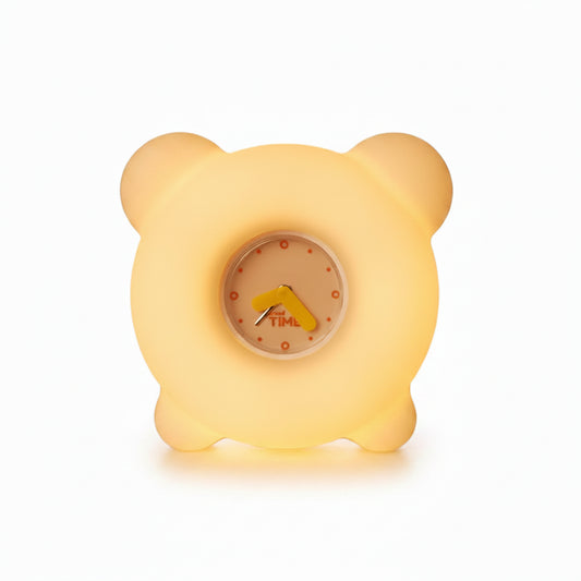 UNEEDE Alarm Clock Night Light, Soft Glow Alarm Clock Lamp for Modern Bedside Decor