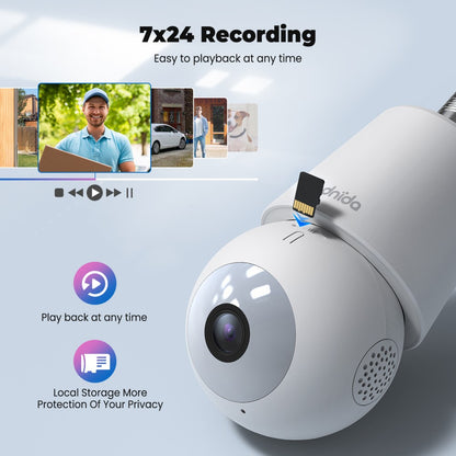 Wireless 2K Light Bulb Security Camera LC-323