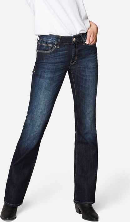 Mavi Bella Women's Bootcut Washed Denim Jeans - Comfortable Stretch Fit