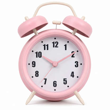 GIFTMARKET GM1973 Silent Twin Bell Analog Alarm Clock
