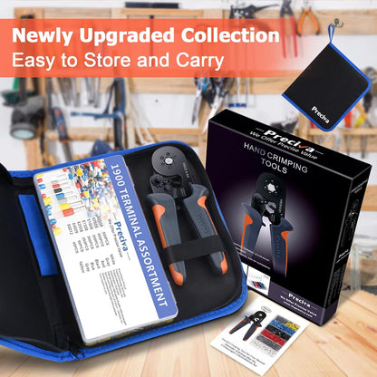 Preciva ‎Crimper Kit with 1900PCS Connectors