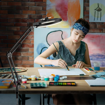 Evershop 10" Adjustable Overhead Ring Light with Tripod