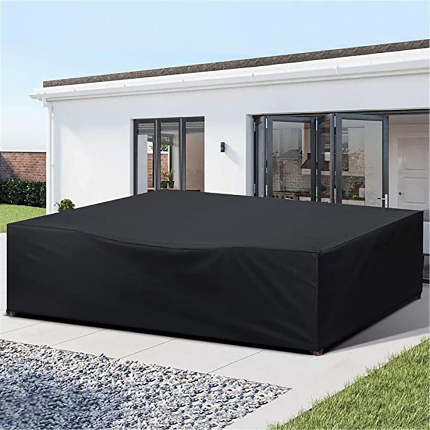Black Waterproof Outdoor Garden Furniture Cover 200x200x85 cm