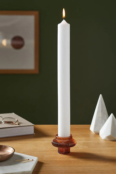 Rayher Plain White Taper Candle – 40cm Height, 3cm Diameter - Gomix Brands Outlet