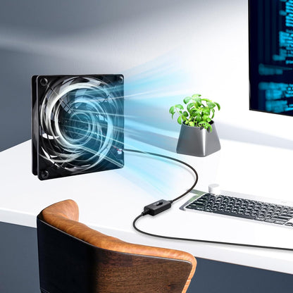 GeeekPi 120mm USB Cooling Fan, 1500 RPM, 53.35 CFM