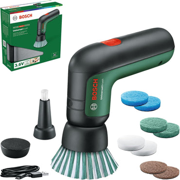 Bosch UniversalBrush Cordless Electric Cleaning Brush with 4 Attachments