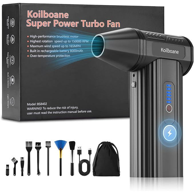 Koilboane Brushless Cordless Air Duster 8000mAh Portable Blower