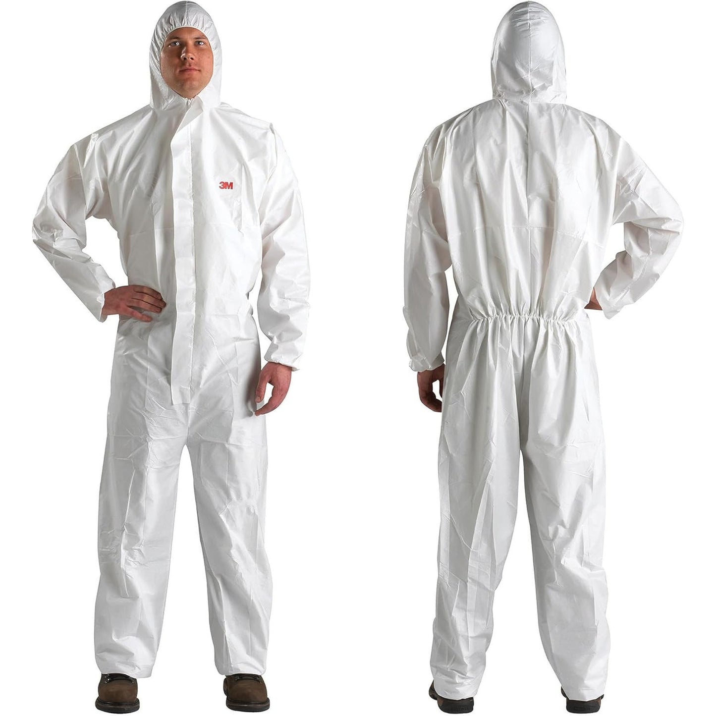 3M Disposable Protective Coverall 4510-XL: White, Type 5/6 Protection, 20-Pack
