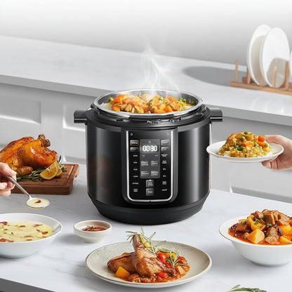 Midea 9-in-1 Electric Pressure Cooker 8L 1500W Touch Inox