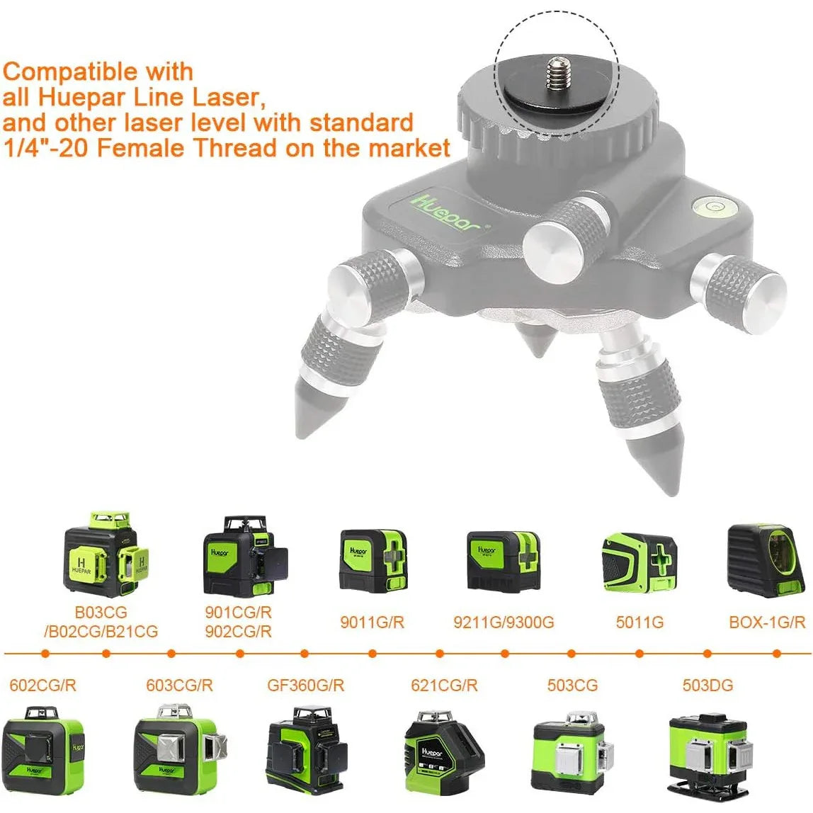 Huepar AT2 Laser Level Bracket with 360° Rotating Base - Gomix Brands Outlet
