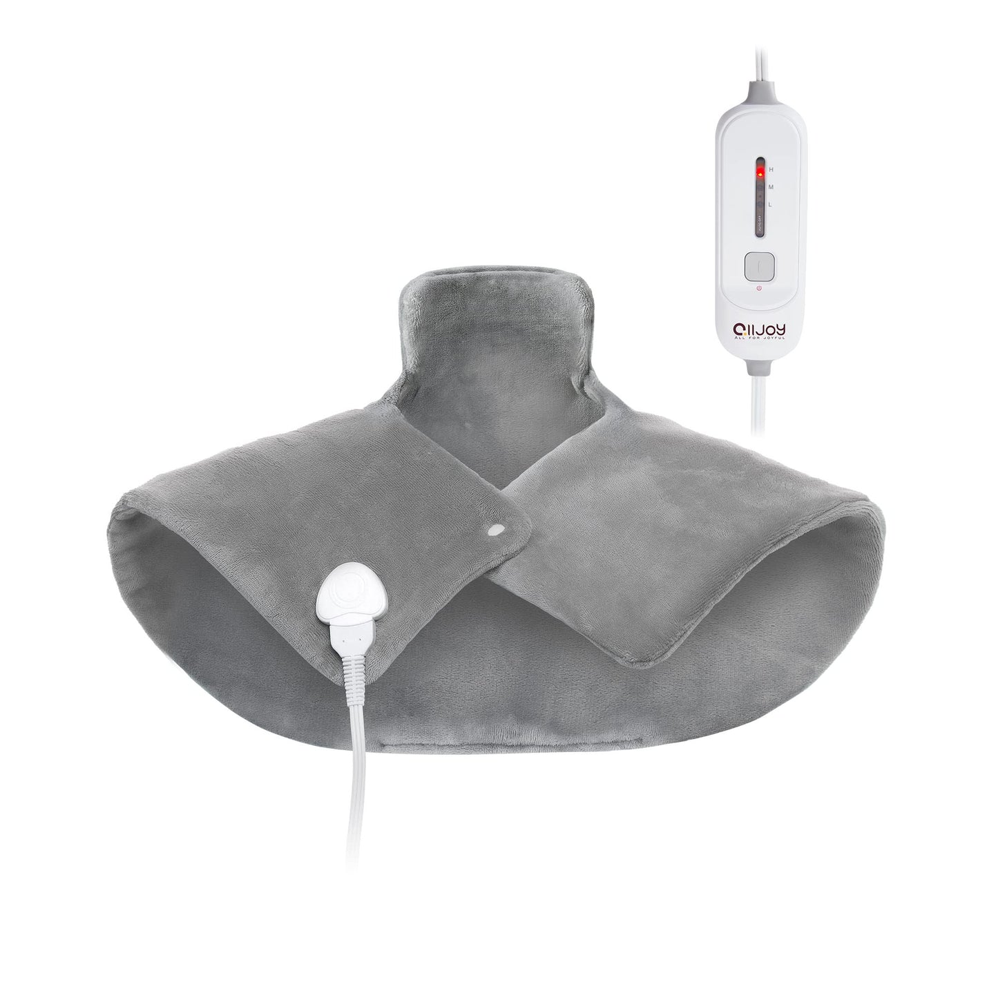 ALLJOY Electric Neck & Shoulder Heating Pad: Targeted Pain Relief, 3 Heat Settings, Auto Shut-Off