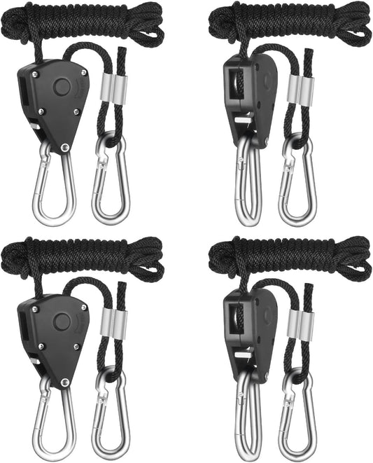 iPower 150 lbs Heavy Duty Adjustable Rope Hangers 2-Pairs