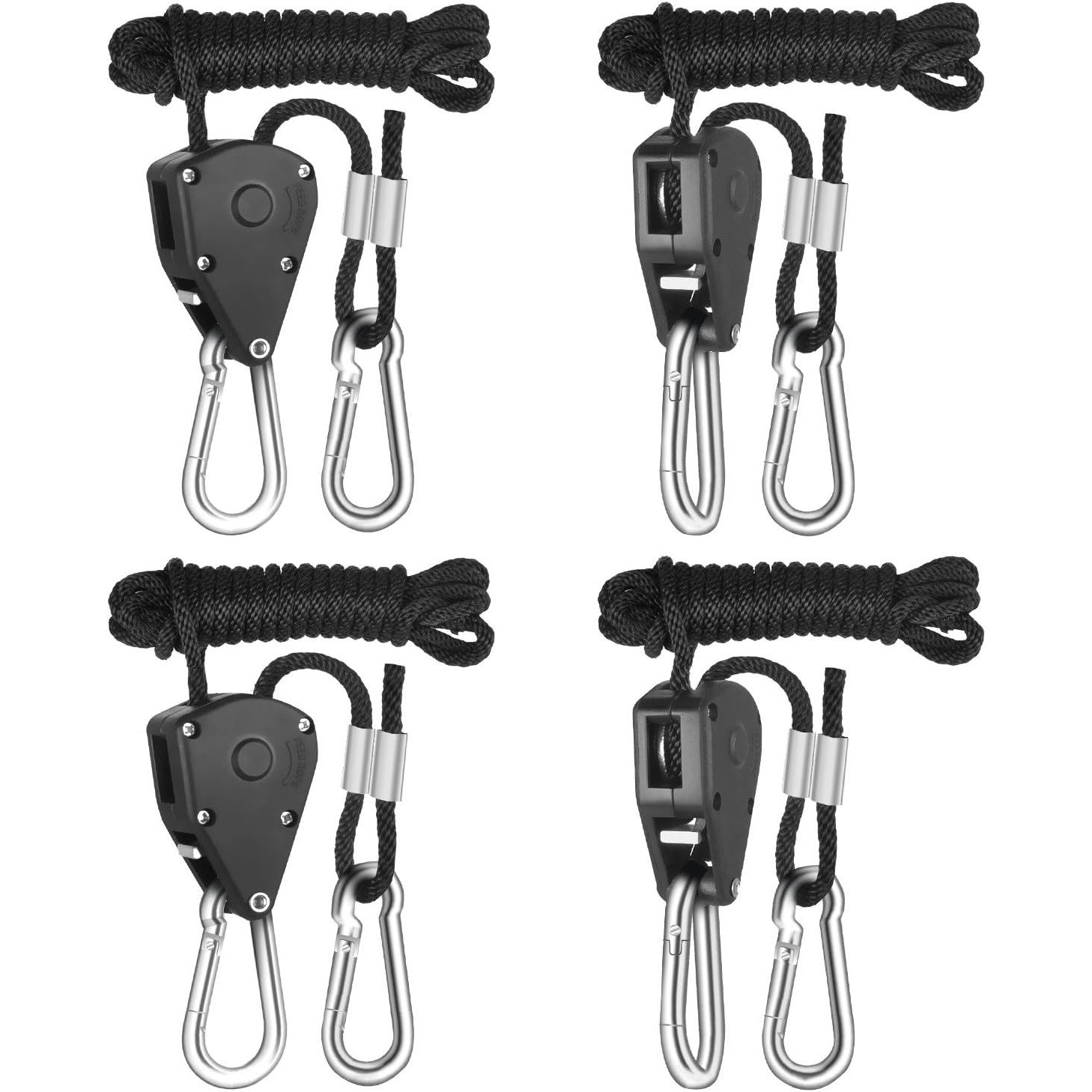 iPower 150 lbs Heavy Duty Adjustable Rope Hangers 2-Pairs