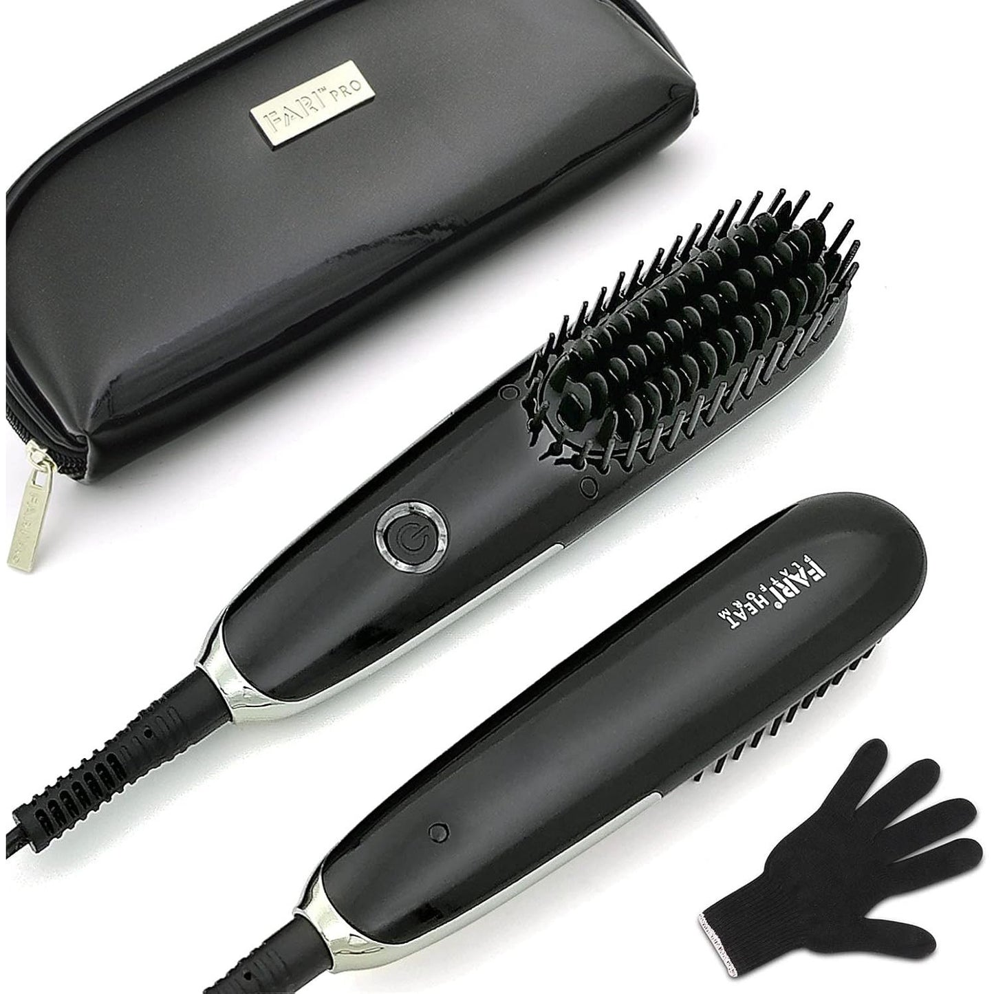 FARI Mini Travel Hair Straightening Brush Dual Voltage