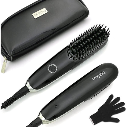 FARI Mini Travel Hair Straightening Brush Dual Voltage